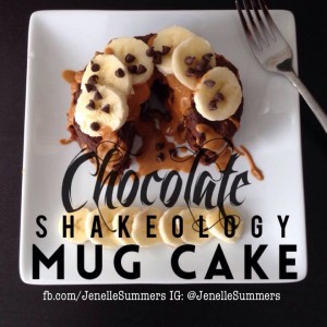 Chocolate Shakeology Mug Cake