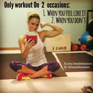 Only workout on 2 occasions...