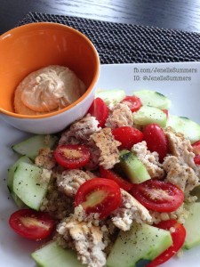 Quinoa with Turkey Burger Crumbles