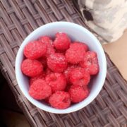 Raspberries with Stevia