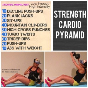 Strength Cardio Pyramid