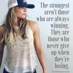 The strongest never give up