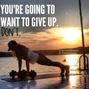 You're going to want to give up...