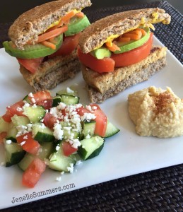 cucumber and tomato side salad